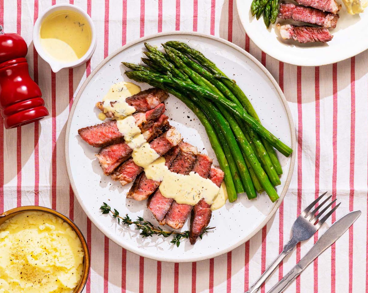 Air Sous-Vide Steak with Asparagus